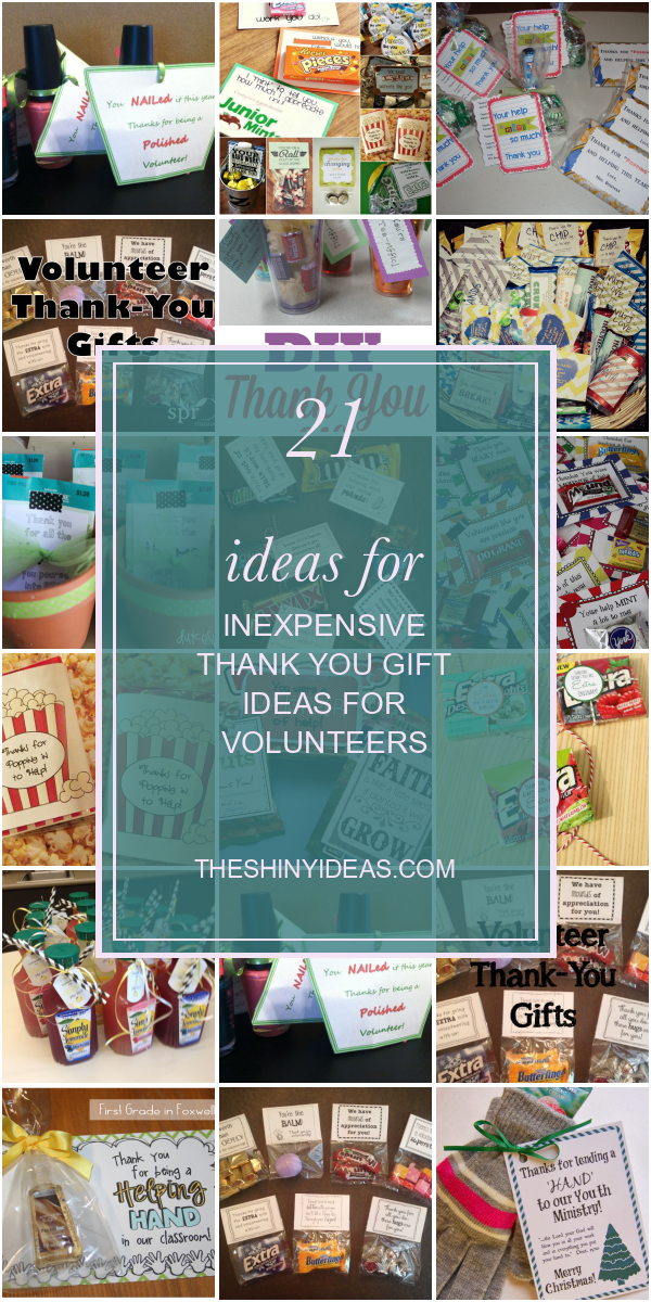 21 Ideas for Inexpensive Thank You Gift Ideas for Volunteers Home